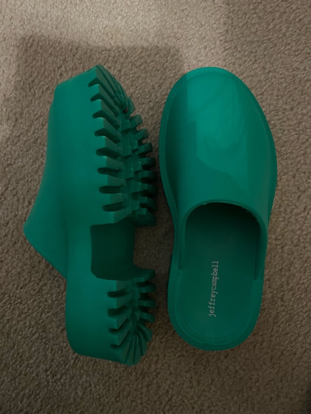 Jeffrey Campbell Green Slip-On Clog - Picture 2 of 3